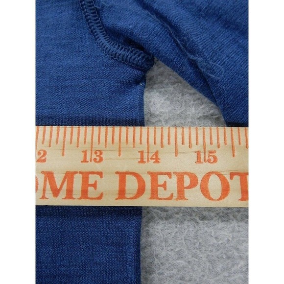 Redington Wool Blend 1/2 Zip Base Layer Pullover‎ Shirt (Men's Medium) Blue - Picture 6 of 11